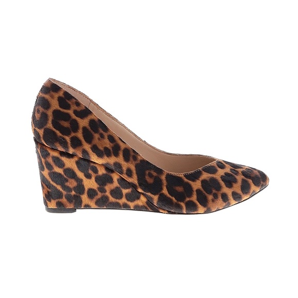 1.State Maeve Kenya Leopard Calf Hair Wedge - Picture 5 of 7
